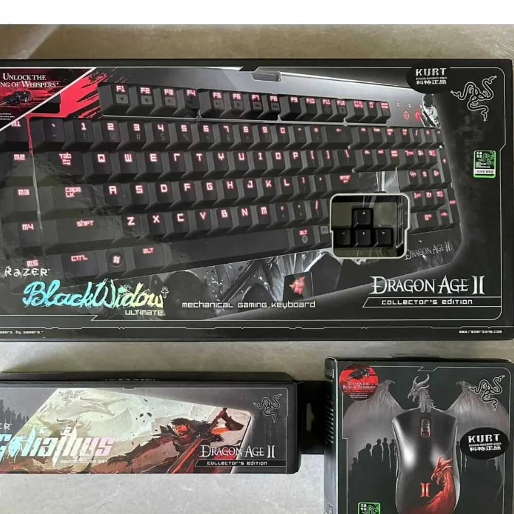 ISO Razer BlackWidow Dragon Age II Edition Keyboard - Black and Red (DO NOT BUY)
